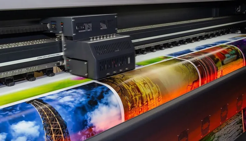 Professional digital printing equipment producing high-quality materials